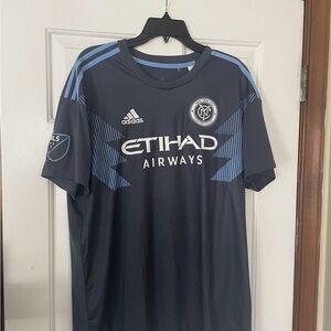 Adidas Navy NYCFC Jersey with Sky Blue Accents